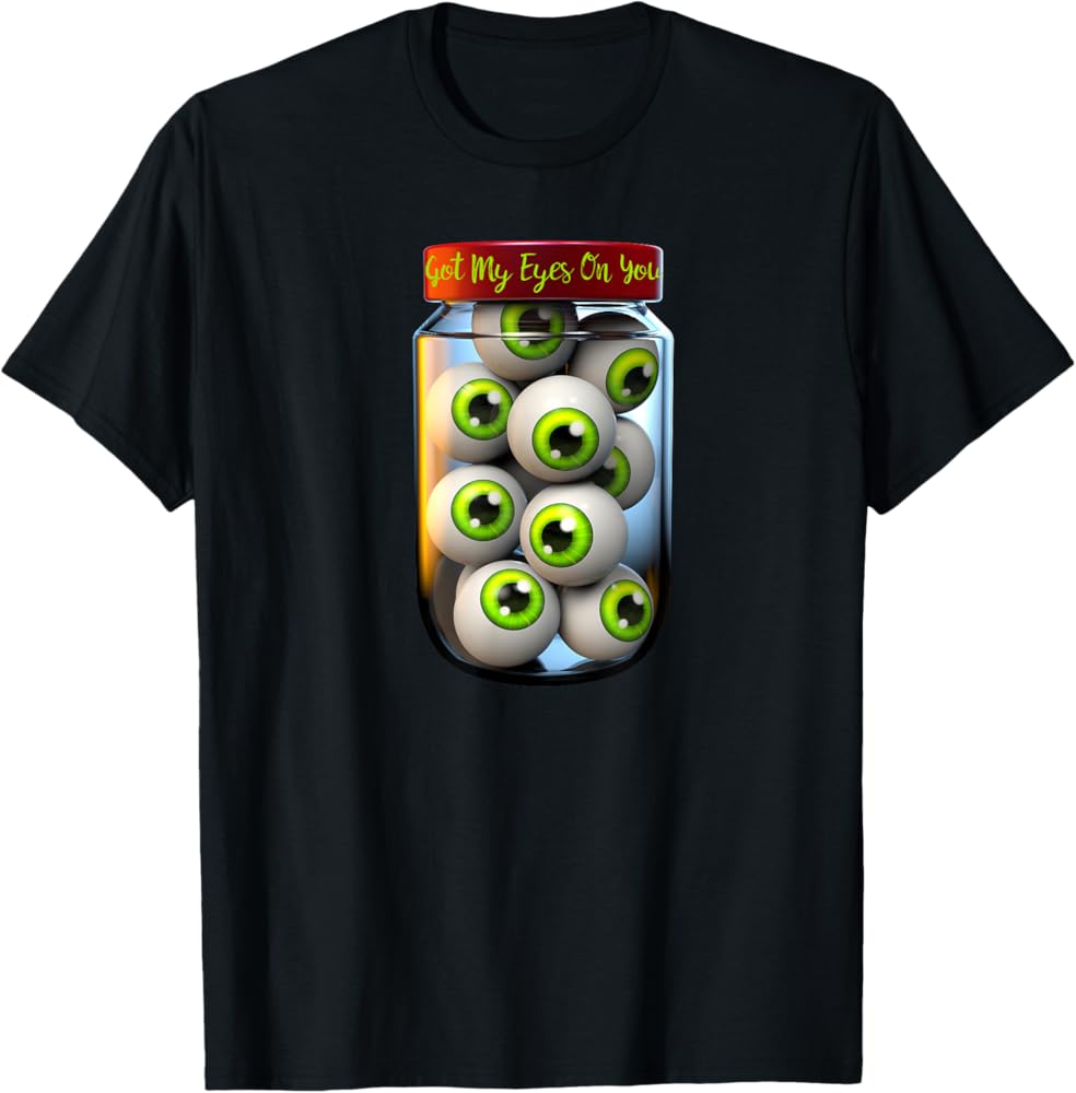Monster Eyes Glowing Neon Tee