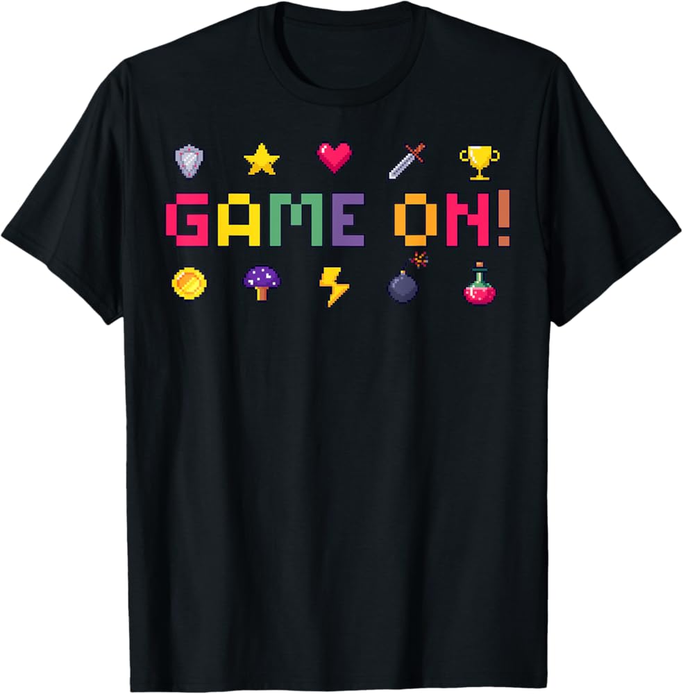 Retro Gaming Pixels Tee