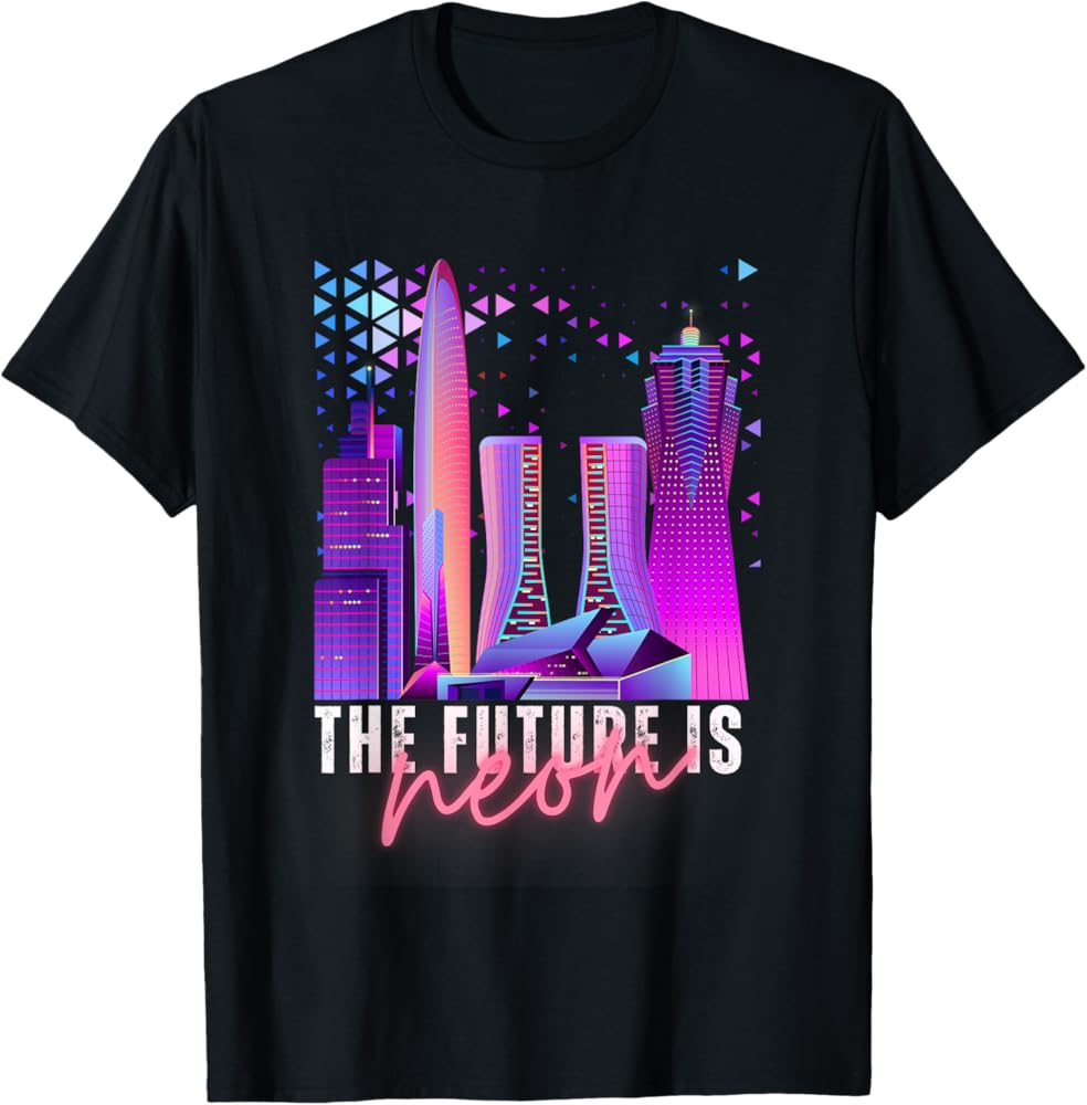 Cyber Grid Futuristic Tee