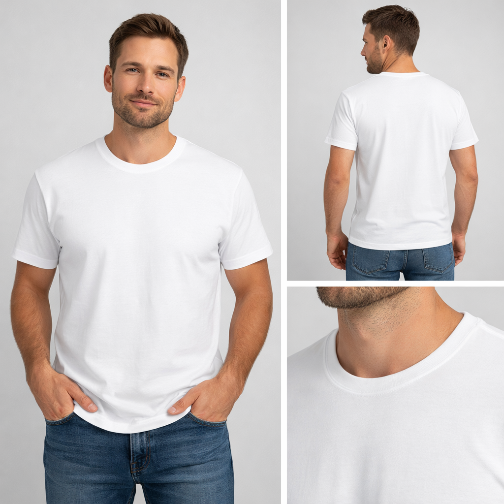 Premium White T-Shirt – Soft Cotton Everyday Wear
