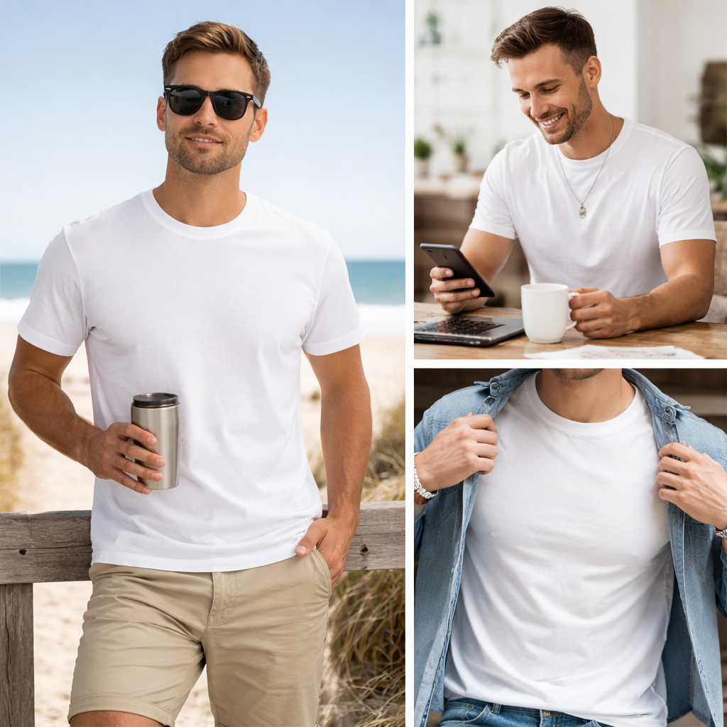 Premium White T-Shirt – Soft Cotton Everyday Wear