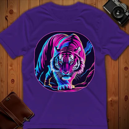 Retro Neon Tiger Artwork Tee