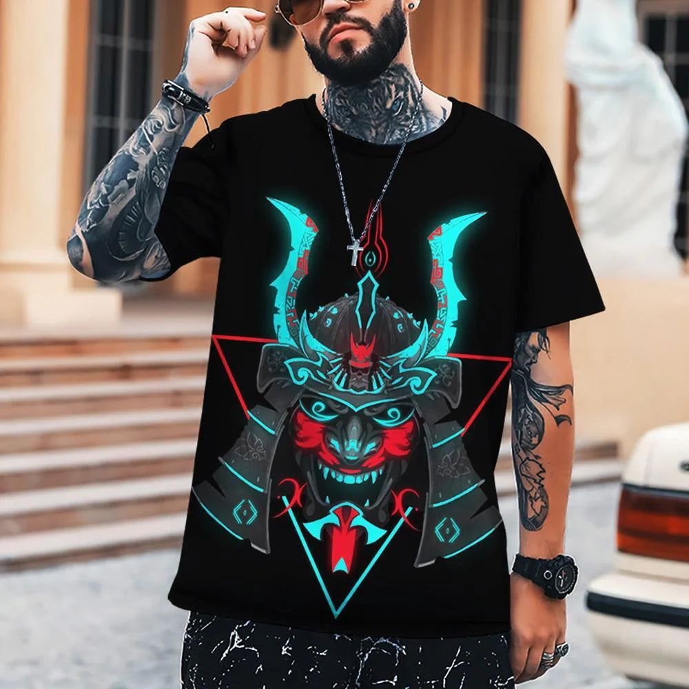Demon Mask Red Oni Tee