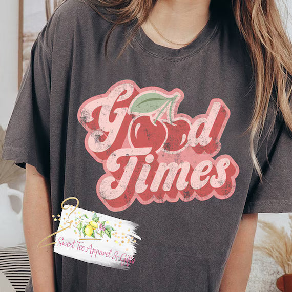 Vintage Distressed Text Tee