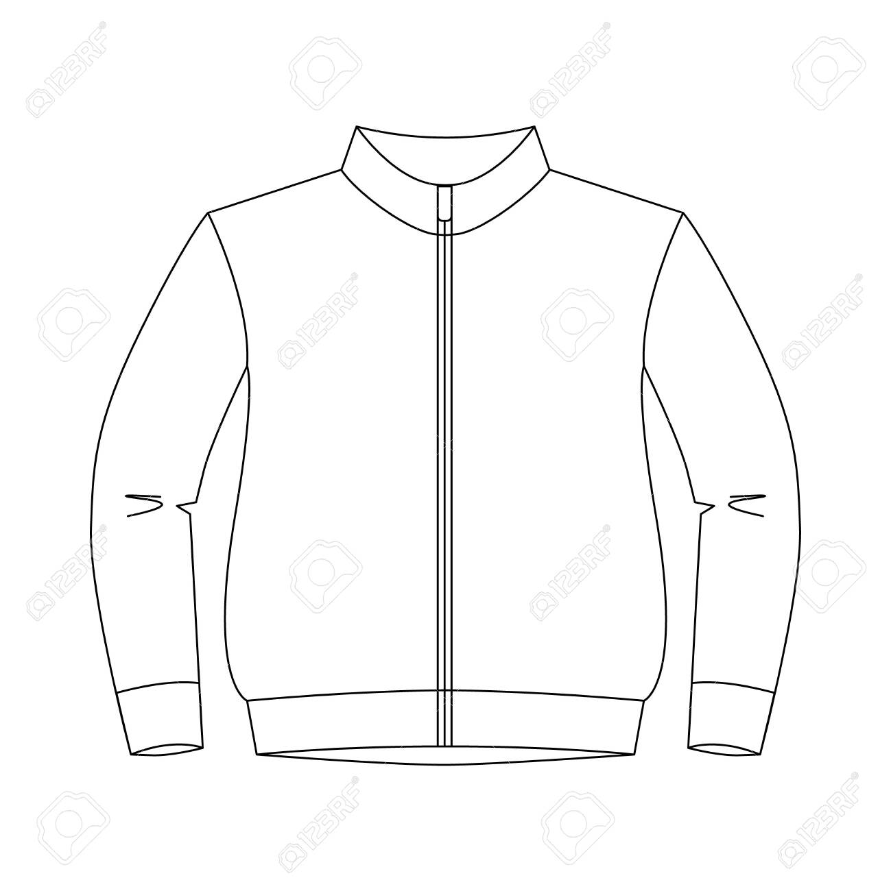 Mens Easy Zip-Front Closure Jacket