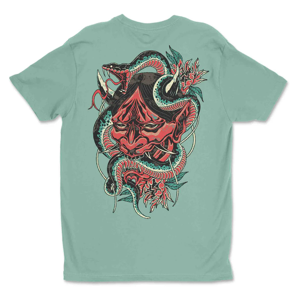 Demon Mask Red Oni Tee