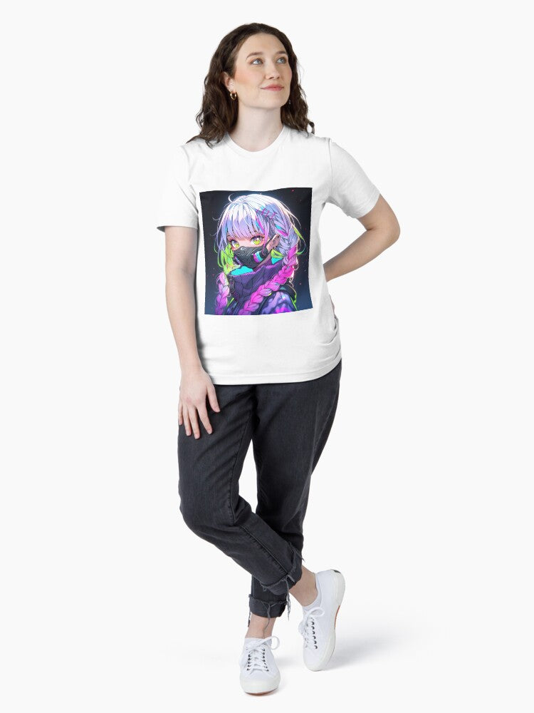 Anime Girl Cyber Neon Tee
