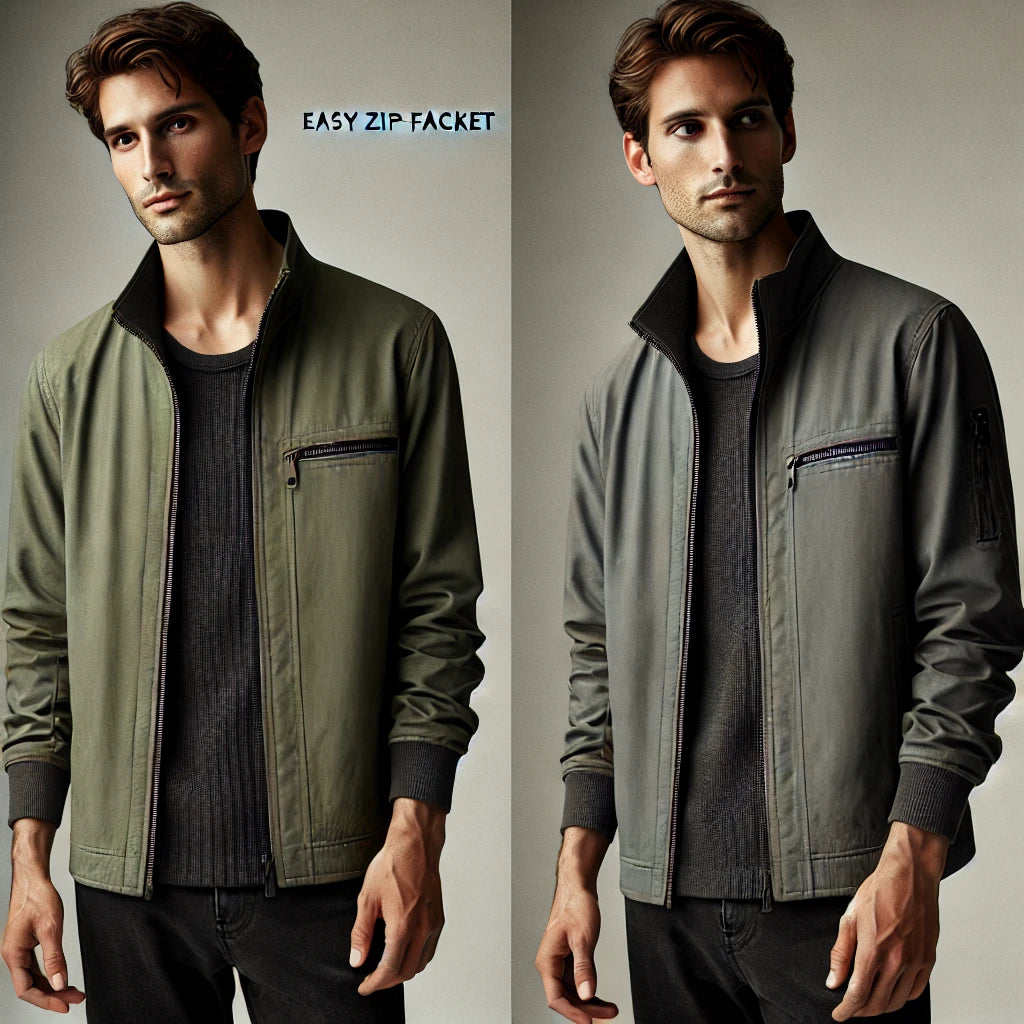Mens Easy Zip-Front Jacket